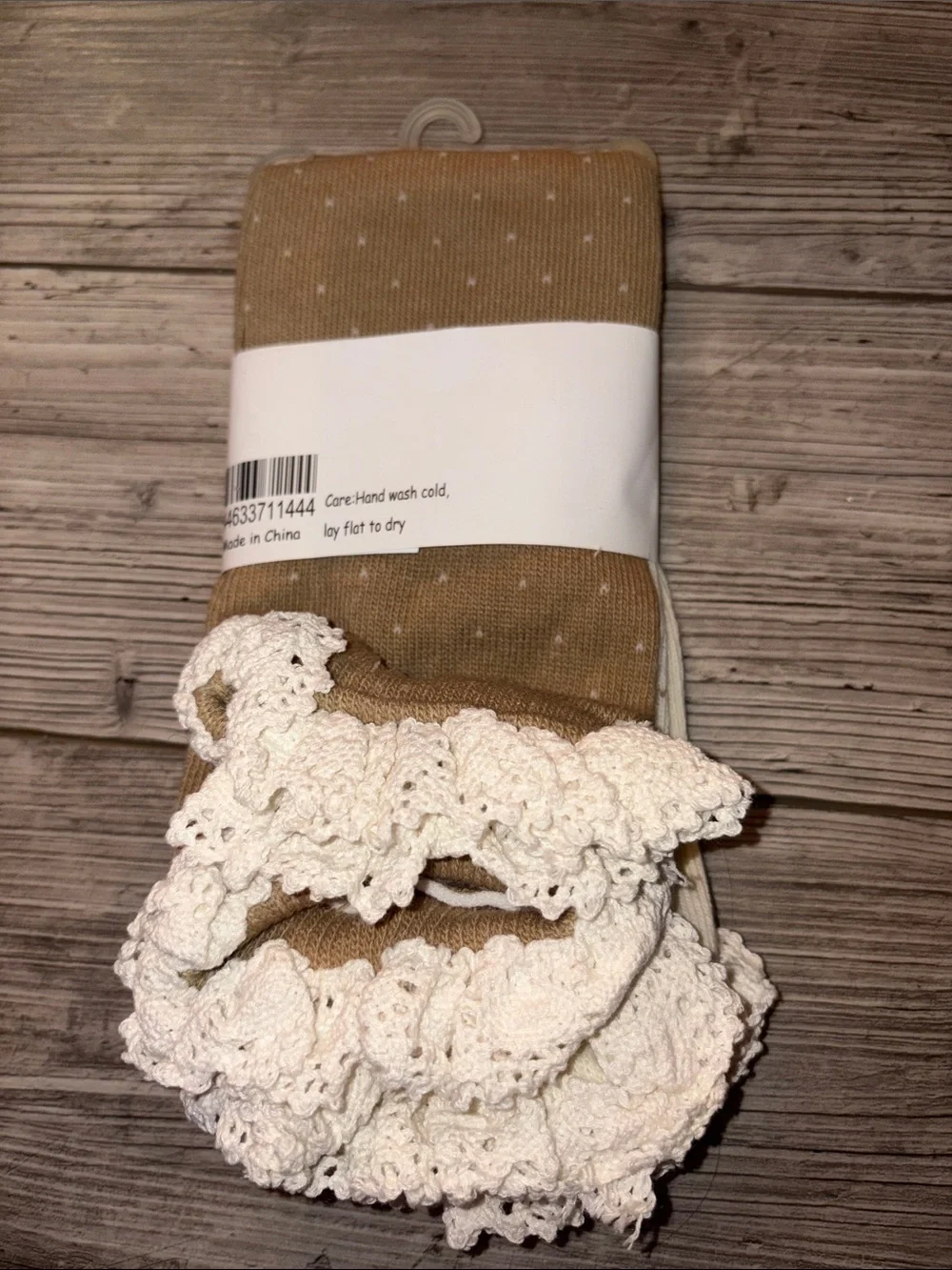 NWT Leg Warmers - Knit with Lace Trim